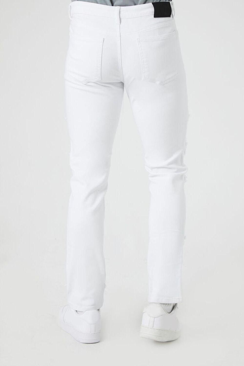 Slim-Fit Frayed-Trim Jeans | Forever 21 Product Image