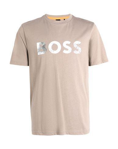 HUGO BOSS Boss Man T-shirt Light Brown Size Xl Cotton In Beige Product Image