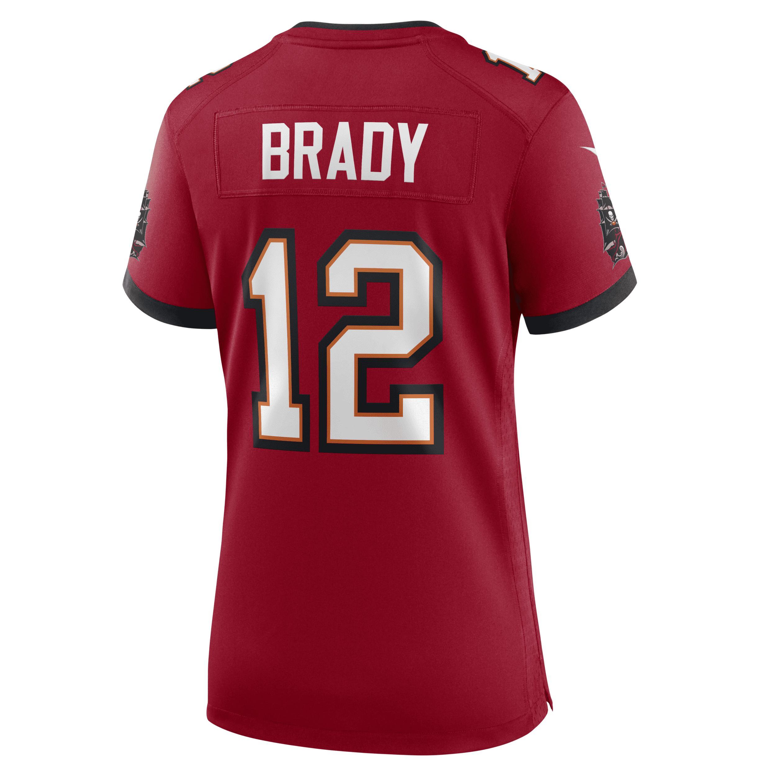 Nike Womens Tom Brady Nike Buccaneers Game Player Jersey - Womens Red Product Image