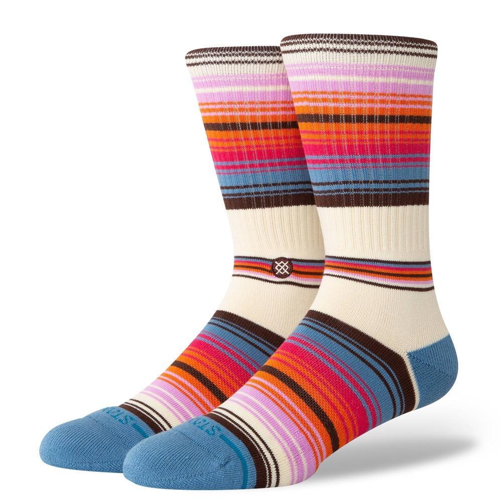 STANCE x WADE Mens Striped Crew Socks - Red 6-12 Product Image