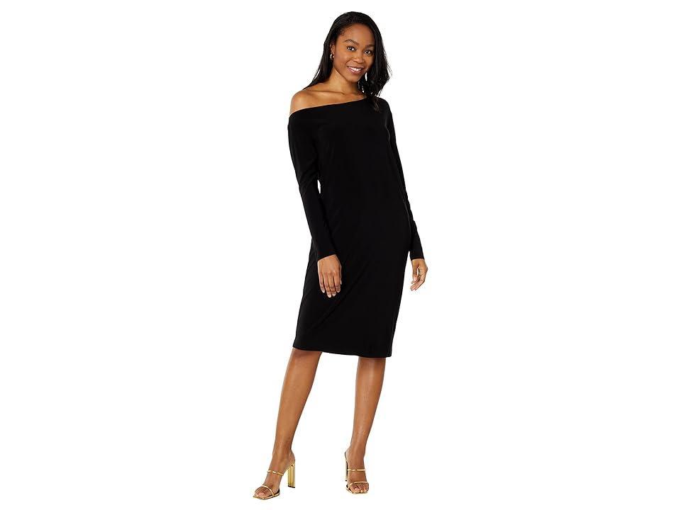 Norma Kamali Drop Shoulder Dress Black. (also in M, S, XS). Product Image