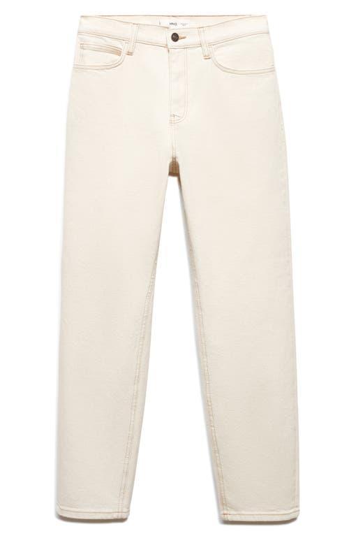 MANGO - Mom comfort high-rise jeans off whiteWomen Product Image