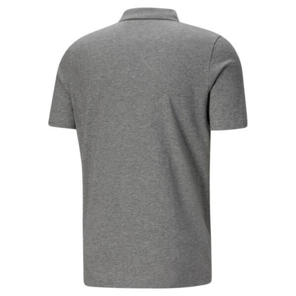 PUMA Essentials Men's Jersey Polo in Medium Grey Heather Product Image