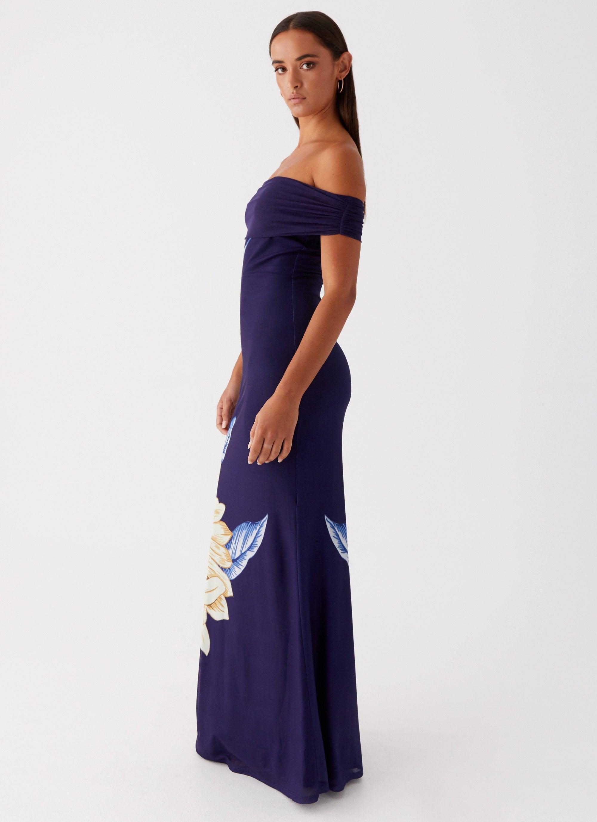 Got Your Attention Maxi Dress - Navy Product Image