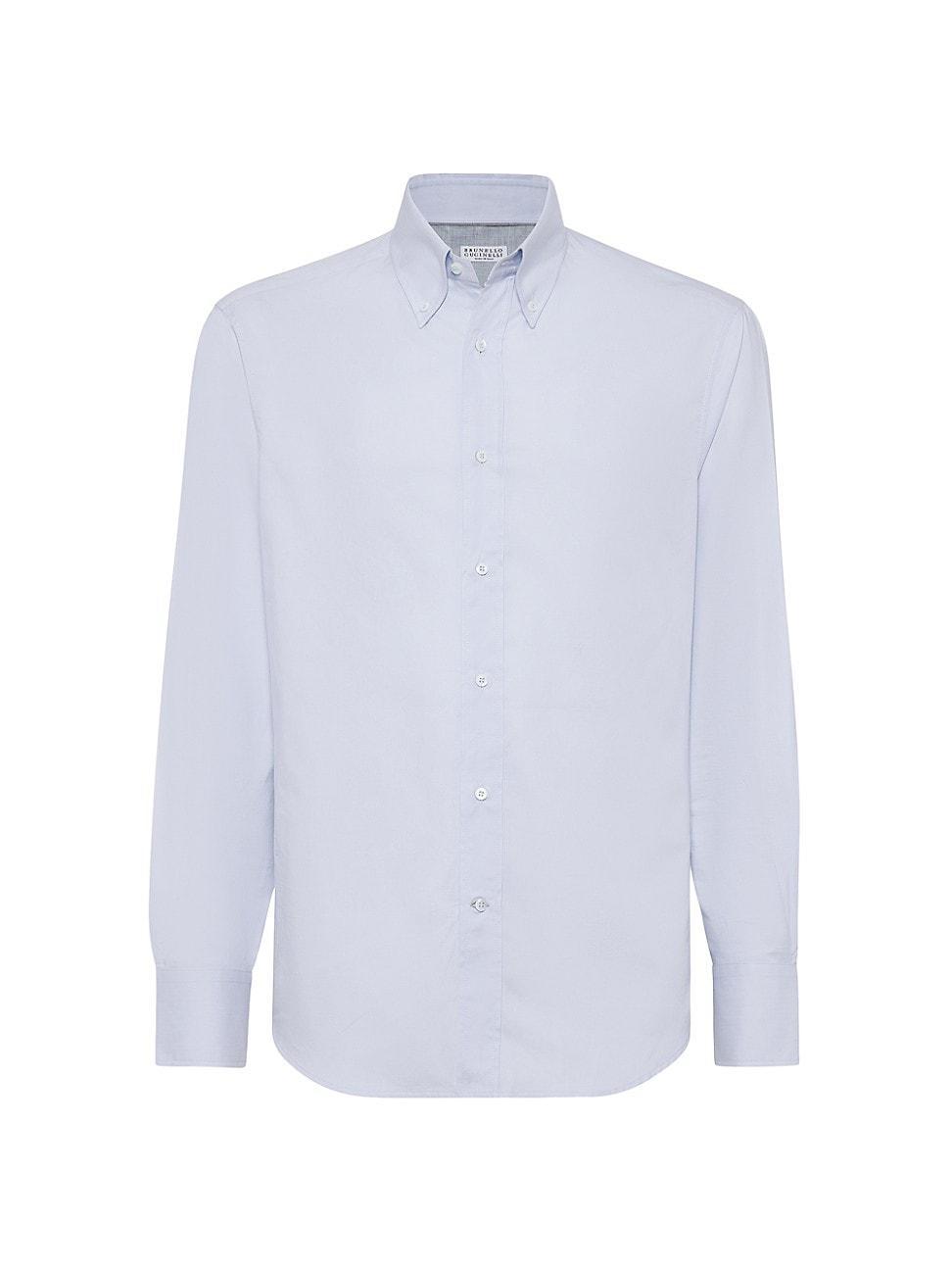 Mens Oxford Slim Fit Shirt with Button Down Collar Product Image