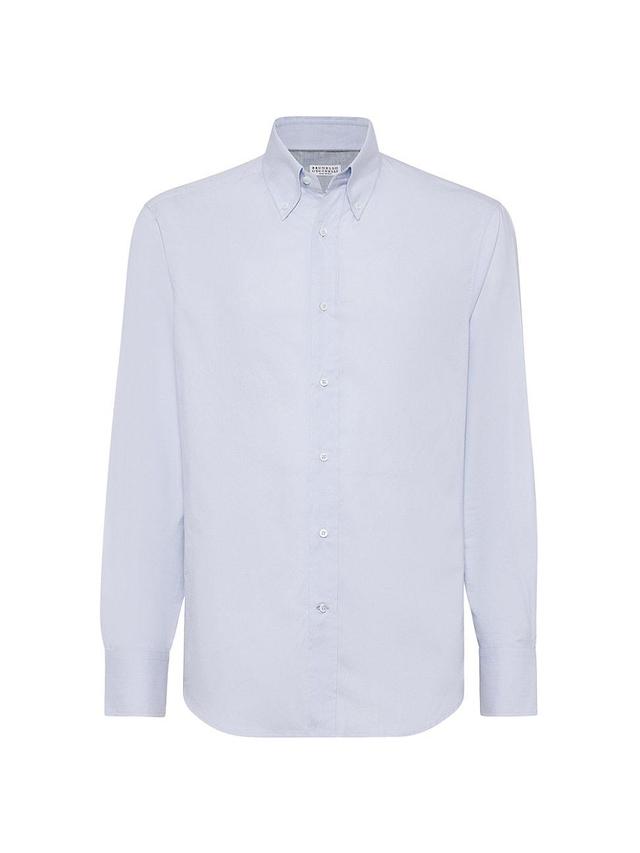 Mens Oxford Slim Fit Shirt with Button Down Collar Product Image