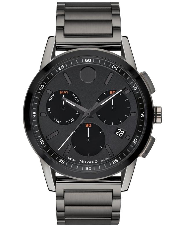 Men's Movado MuseumÂ® Sport Two-Tone PVD Chronograph Watch with Black Dial (Model: 0607558) Product Image