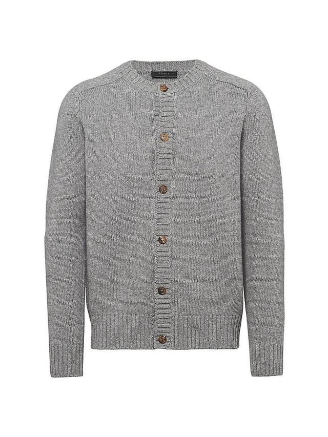 Mens Wool And Cashmere Cardigan Product Image