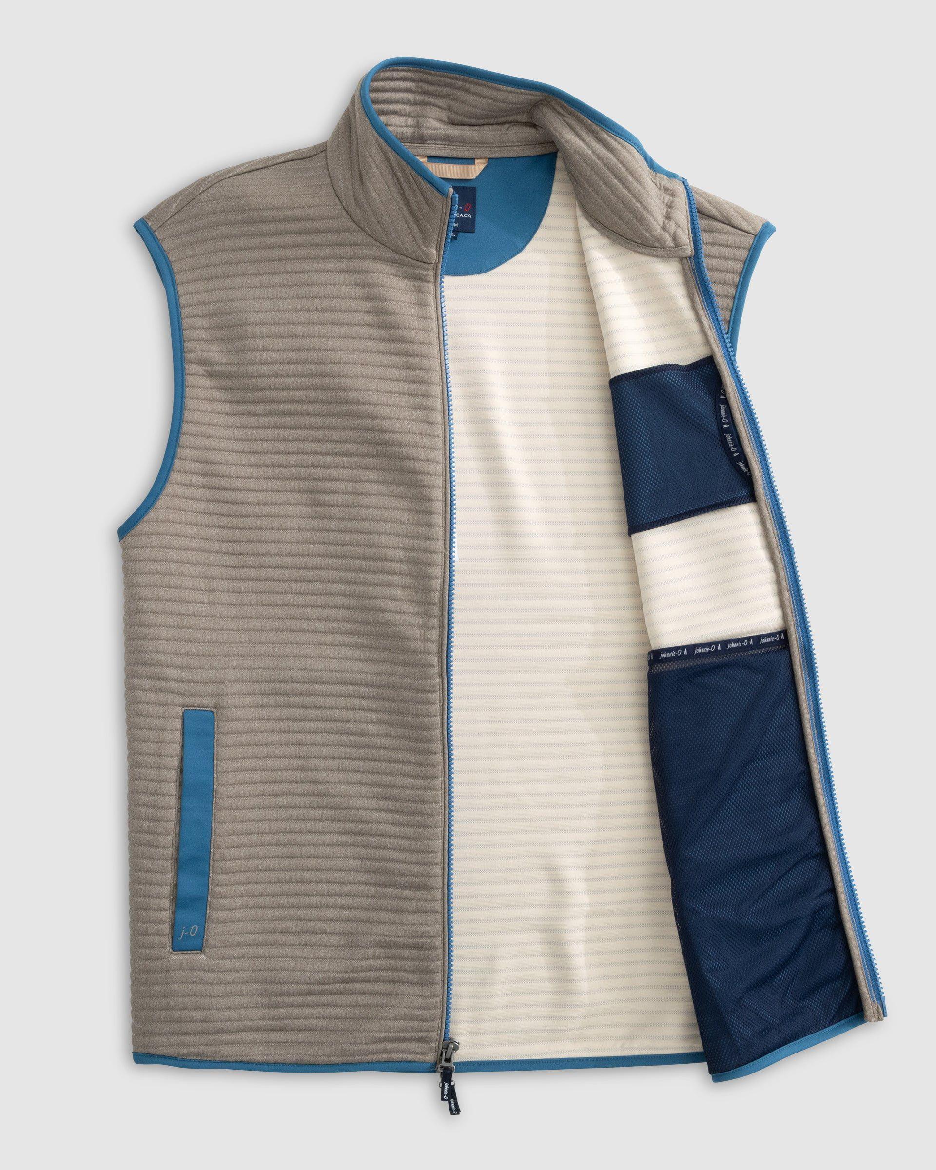 Notch Quilted Knit Vest Male Product Image