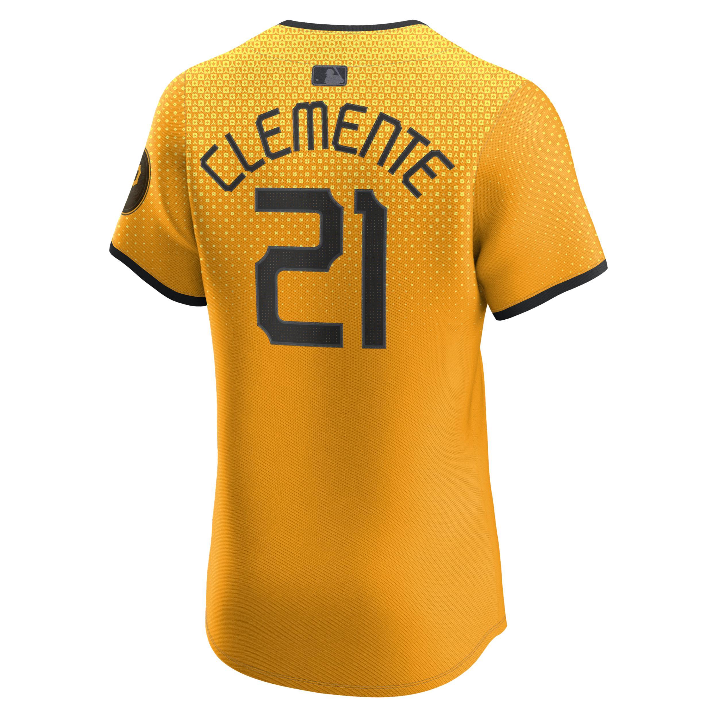 Roberto Clemente Pittsburgh Pirates City Connect Nike Men's Dri-FIT ADV MLB Elite Jersey Product Image