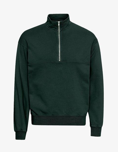 Organic Quarter Zip - Hunter Green Product Image