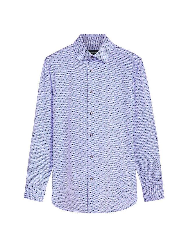 Bugatchi James OoohCotton Mosaic Print Button-Up Shirt Product Image