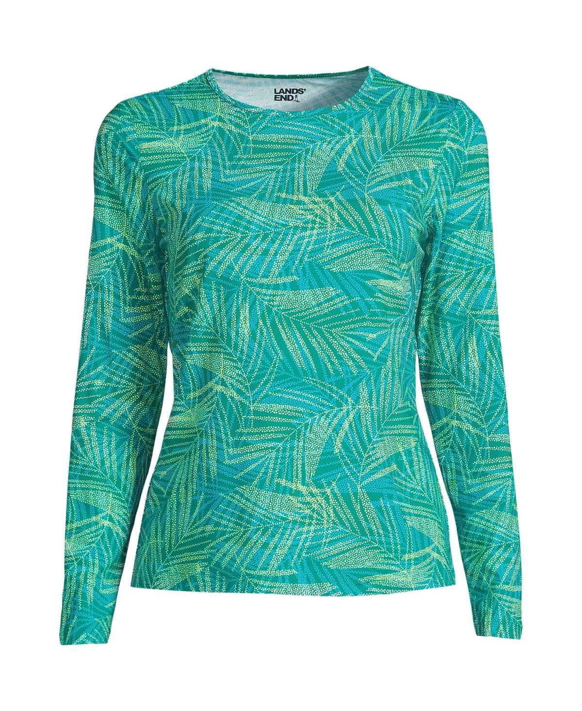 Womens Lands End UPF 50 Long Sleeve Rash Guard Product Image