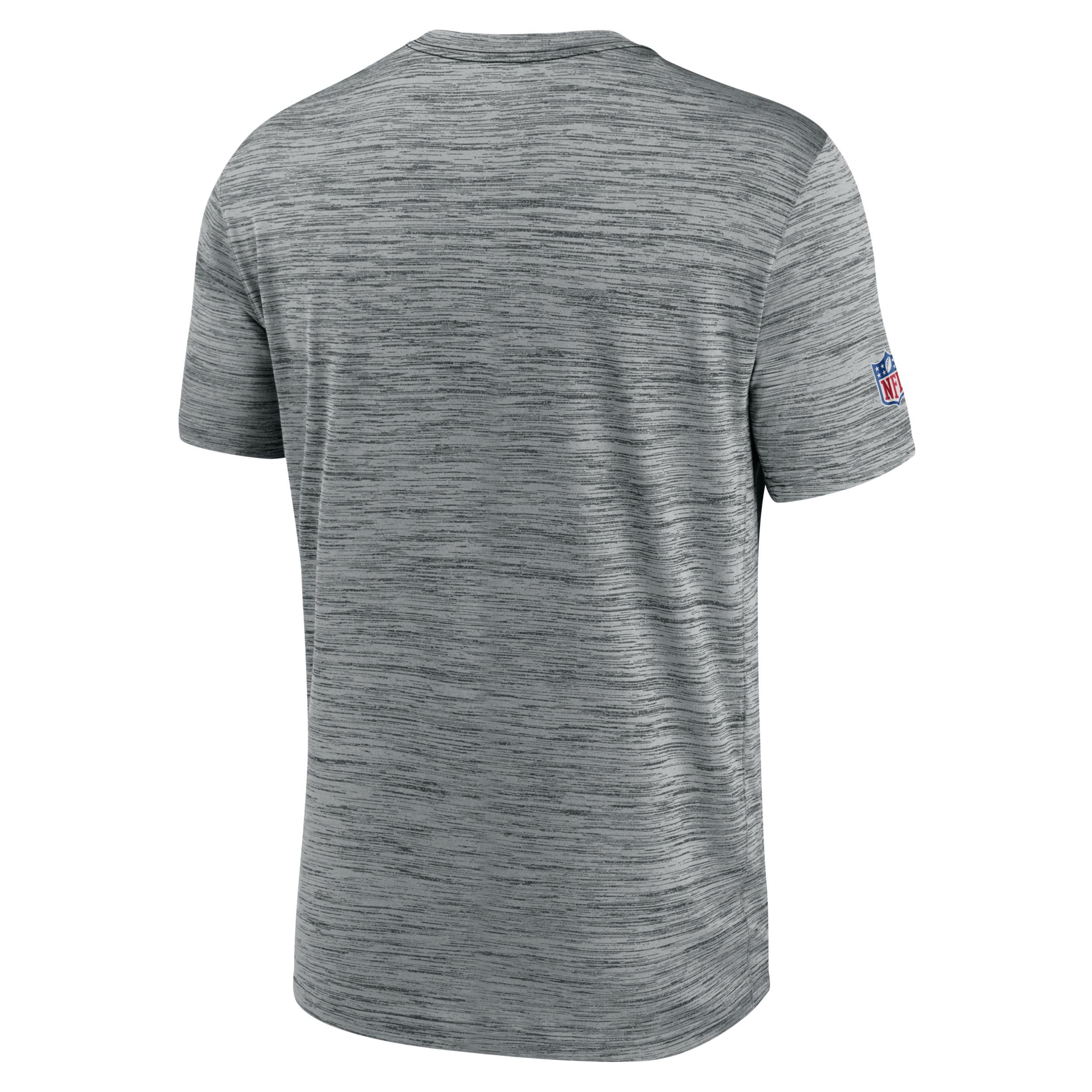 Mens Nike Gray New England Patriots Velocity Alternate Logo Performance T-Shirt Product Image