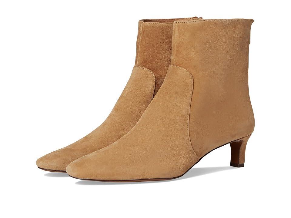 Madewell Dimes Kitten Heel Boot - Suede (Tawny ) Women's Boots Product Image