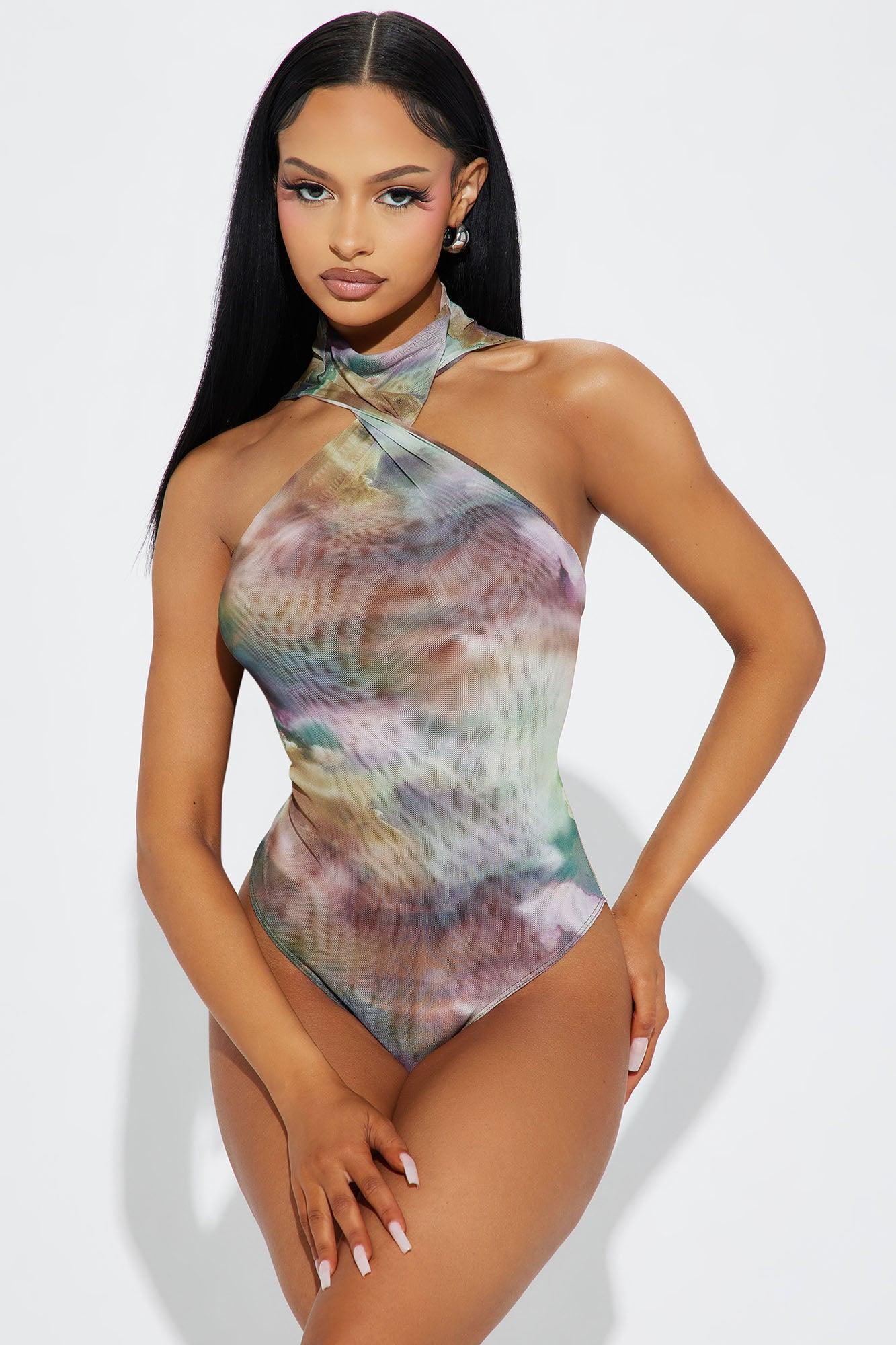 Joscelyn Mesh Bodysuit - Multi Color Product Image