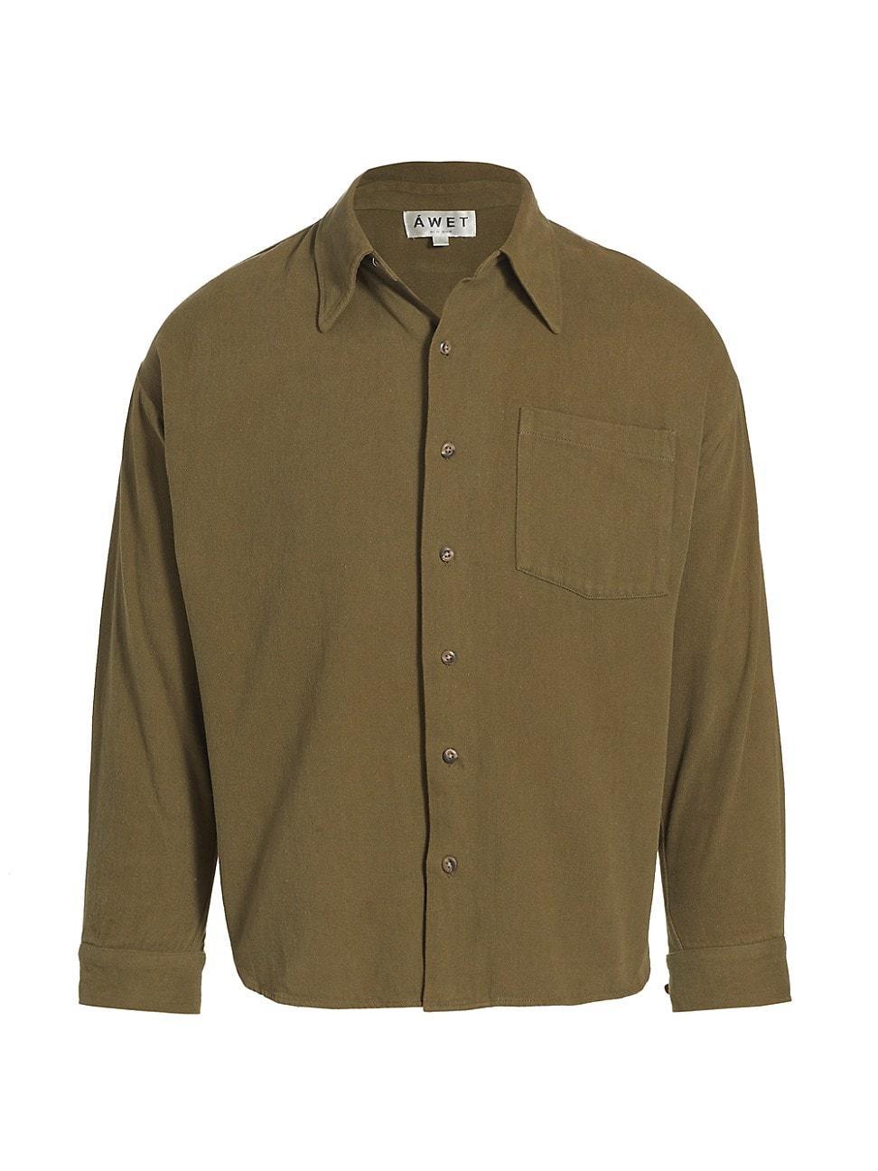 Mens Eyob Cotton Poplin Long-Sleeve Shirt Product Image