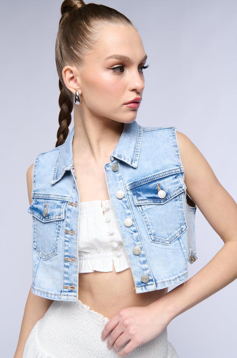 BACK TO THE BASICS DENIM VEST Product Image