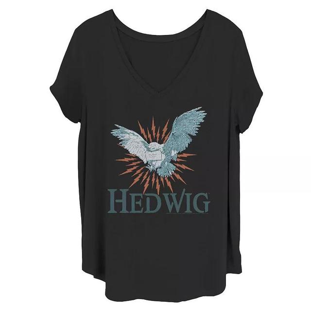 Juniors Plus Size Harry Potter Hedwig Graphic Tee, Womens Product Image