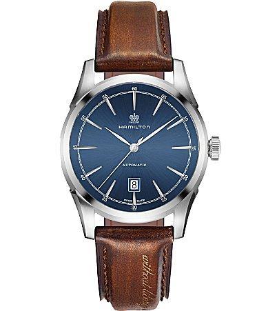 Hamilton Spirit of Liberty Automatic Leather Strap Watch, 42mm Product Image