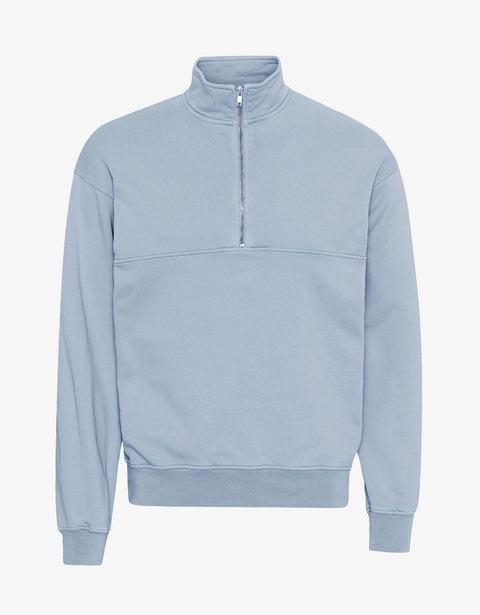 Organic Quarter Zip - Powder Blue Product Image