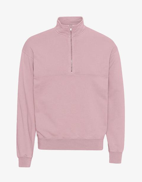 Organic Quarter Zip - Faded Pink Product Image