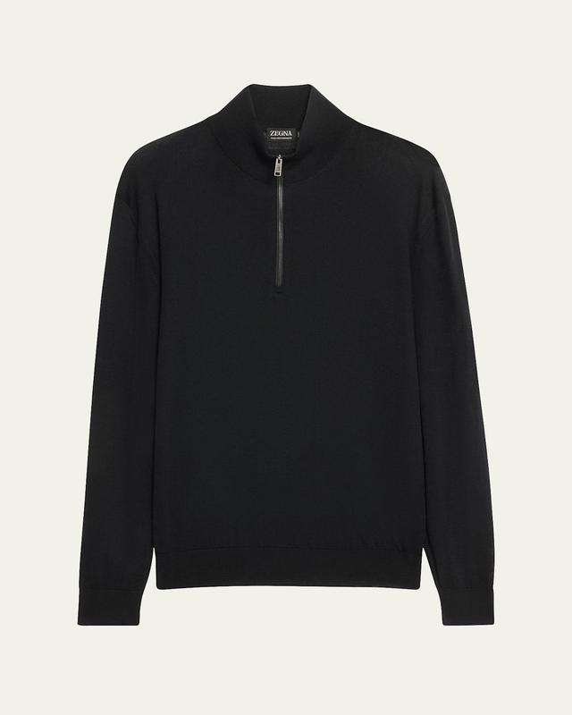 Mens High-Performance Wool Half-Zip Sweater Product Image