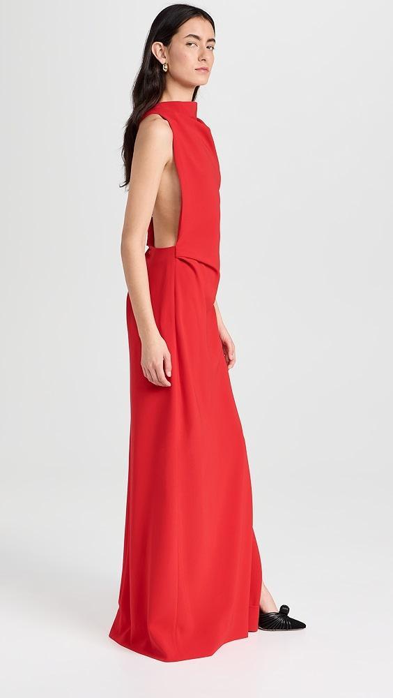 Proenza Schouler Faye Backless Dress In Matte Viscose Crepe | Shopbop Product Image