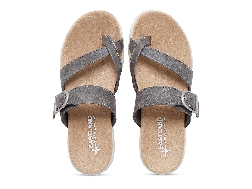 Eastland Sienna Womens Slide Sandals Light Grey Product Image