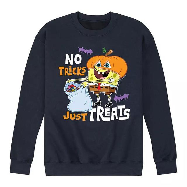 Mens SpongeBob SquarePants Just Treats Sweatshirt Blue Product Image