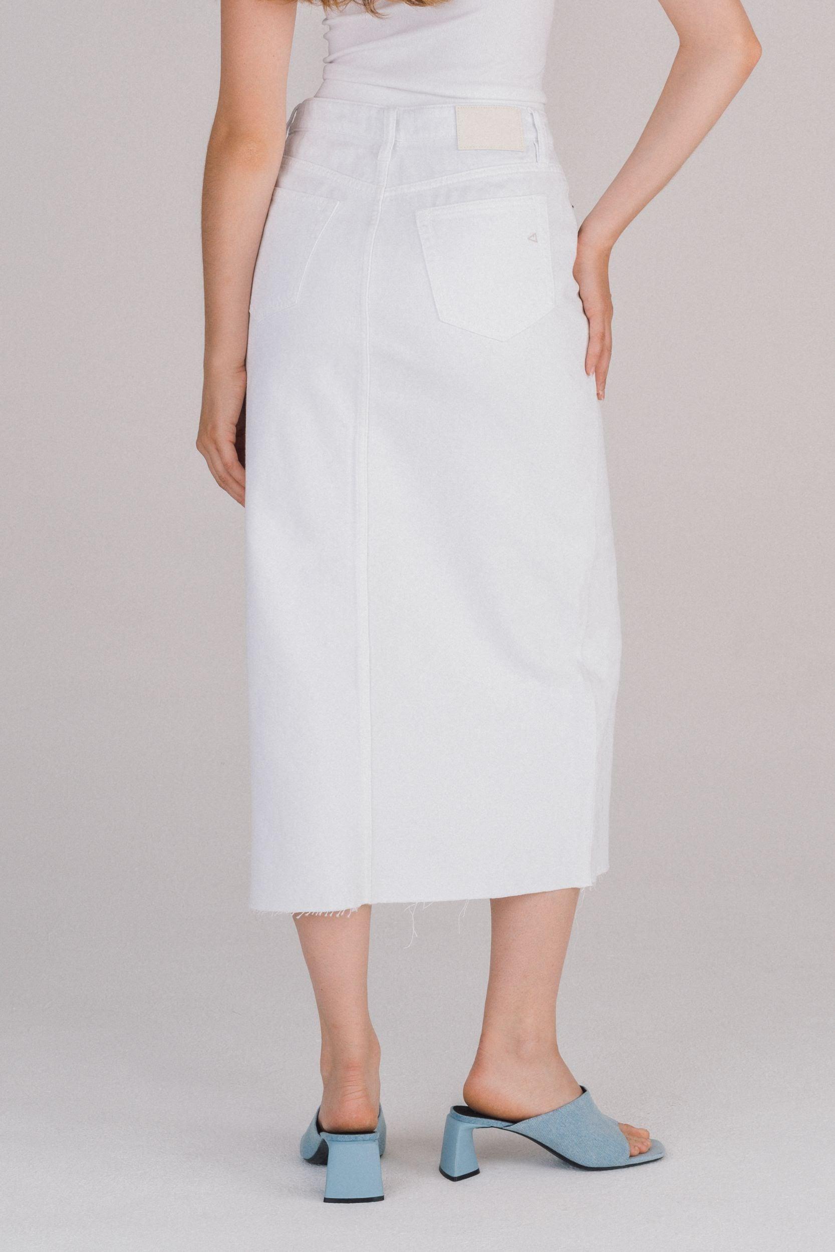 The Peyton Front Slit Midi Skirt Product Image