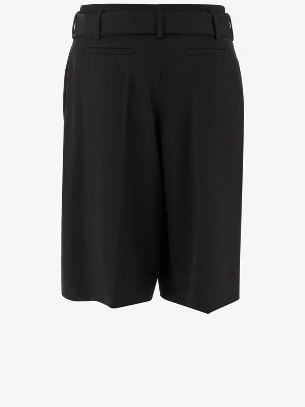 Wool Short Pants In Black Product Image