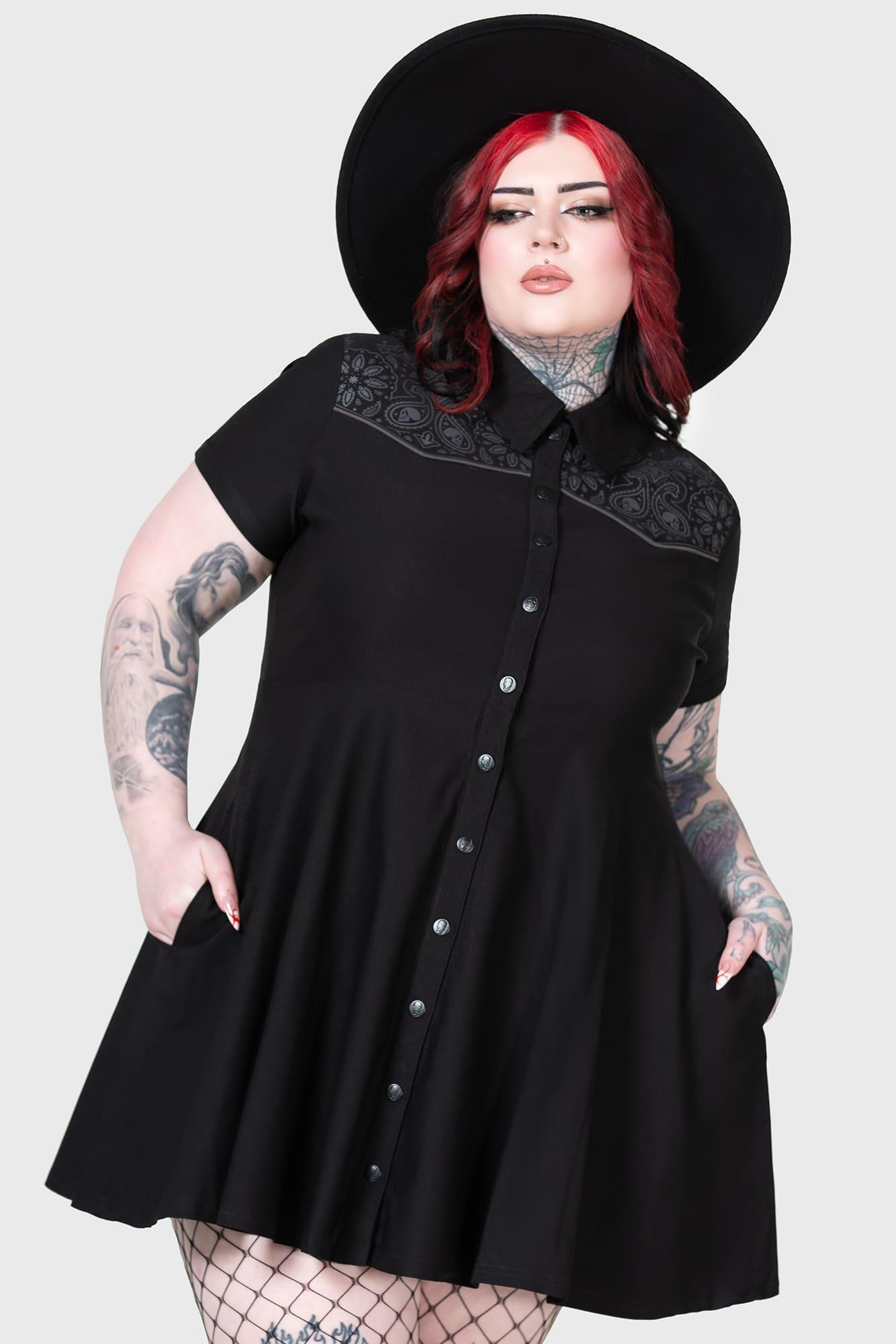 No Where's Ville Skater Dress [PLUS] Female Product Image