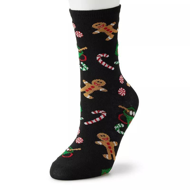 Womens Holiday Crew Socks Product Image