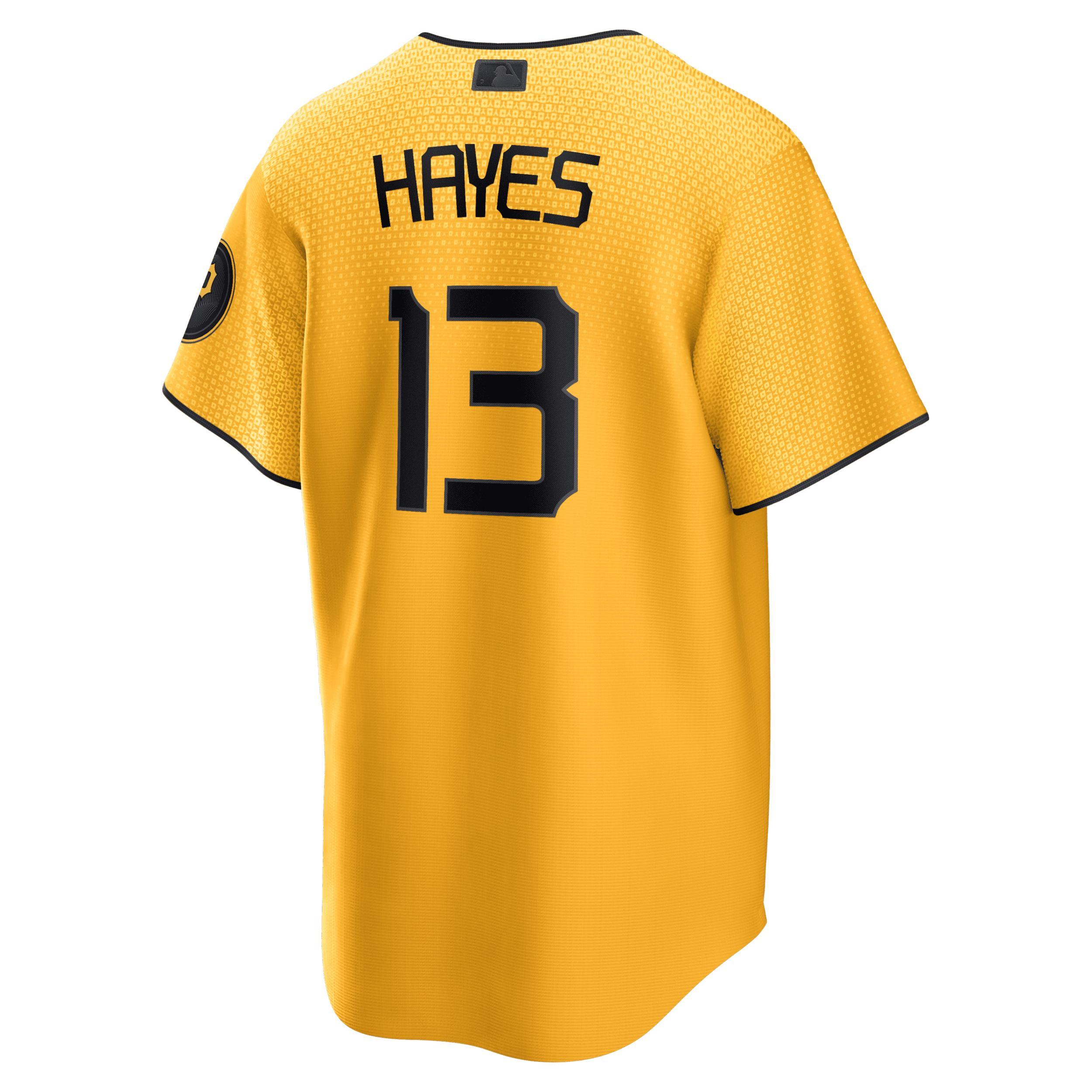 Mens Nike KeBryan Hayes Gold Pittsburgh Pirates 2023 City Connect Replica Player Jersey - Gold Product Image