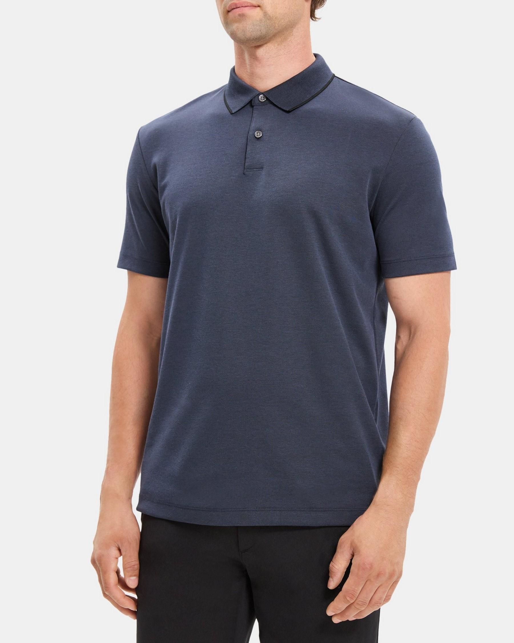 Uniform Polo Shirt in Cotton-Blend Piqué Product Image