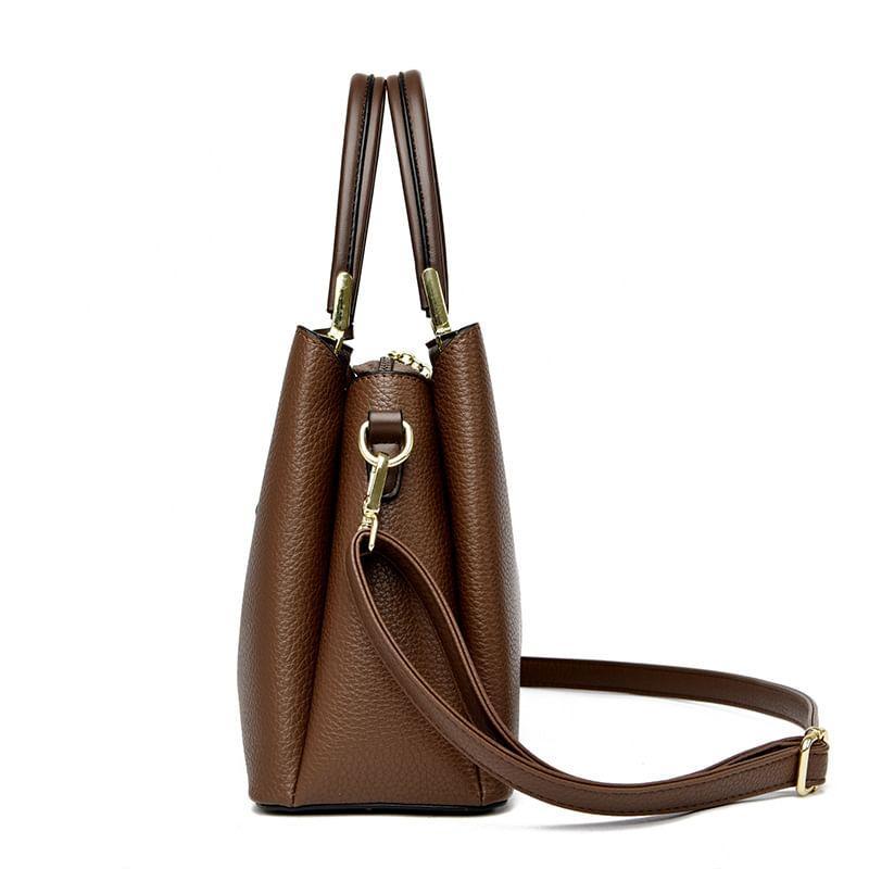 Faux Leather Tote Bag Product Image