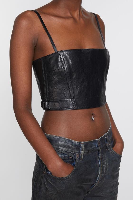 Leather bustier top Product Image