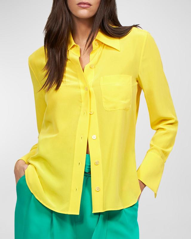 Equipment Quinne Silk Long Sleeve Shirt Product Image