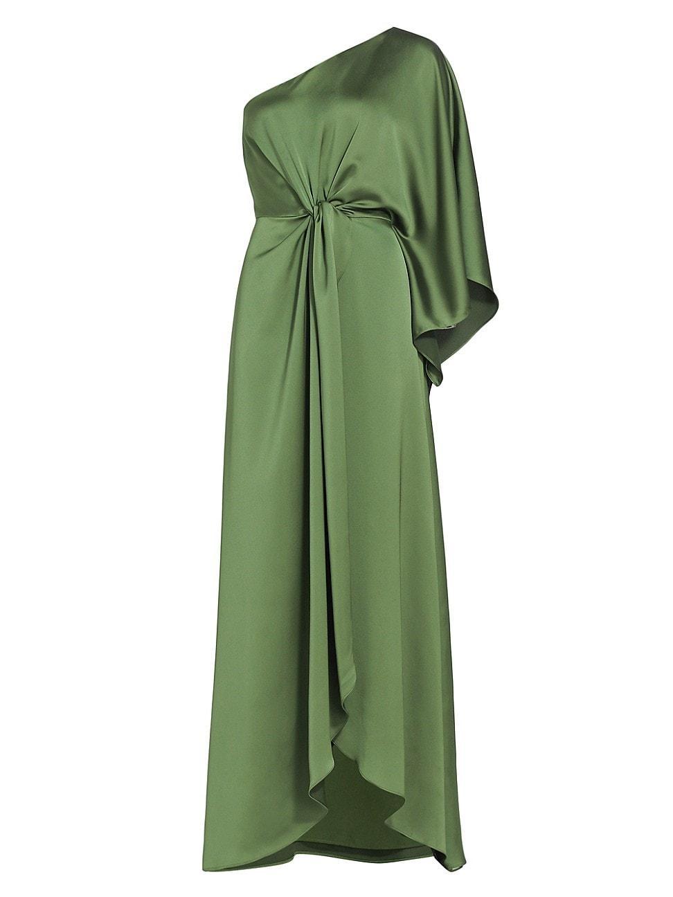 Womens Simone Knot-Front Satin Gown Product Image