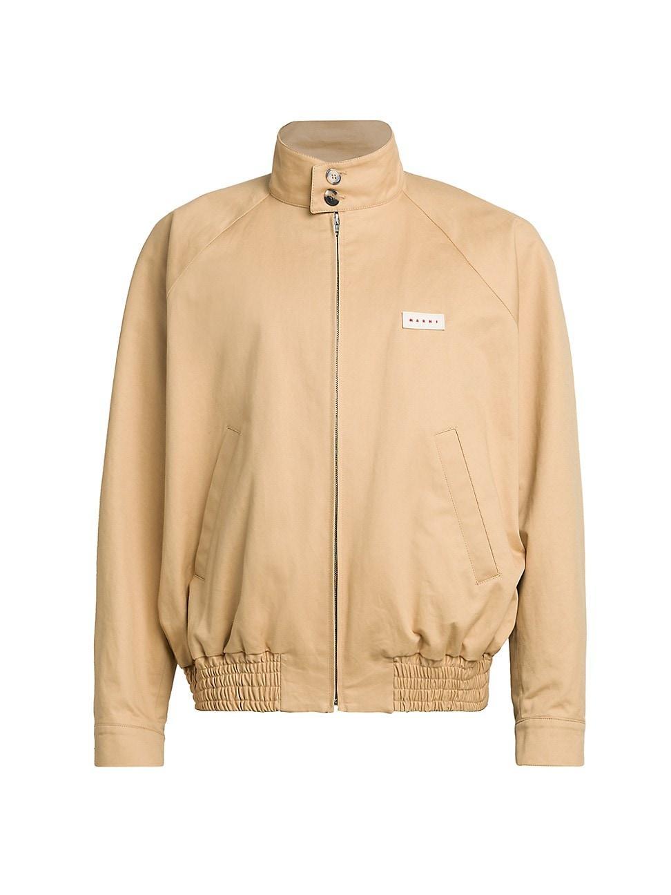 Mens Gabardine Bomber Jacket Product Image