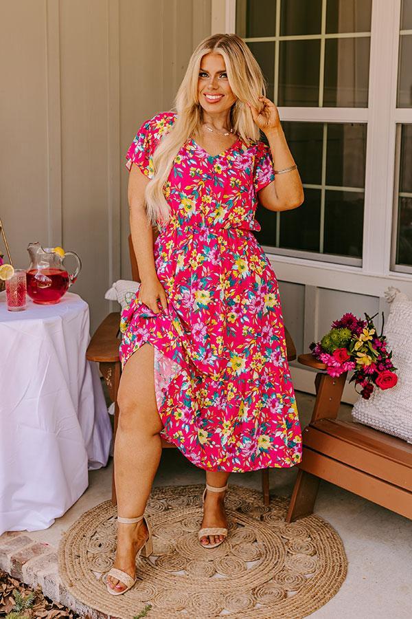 Spring It On Floral Midi Curves Product Image