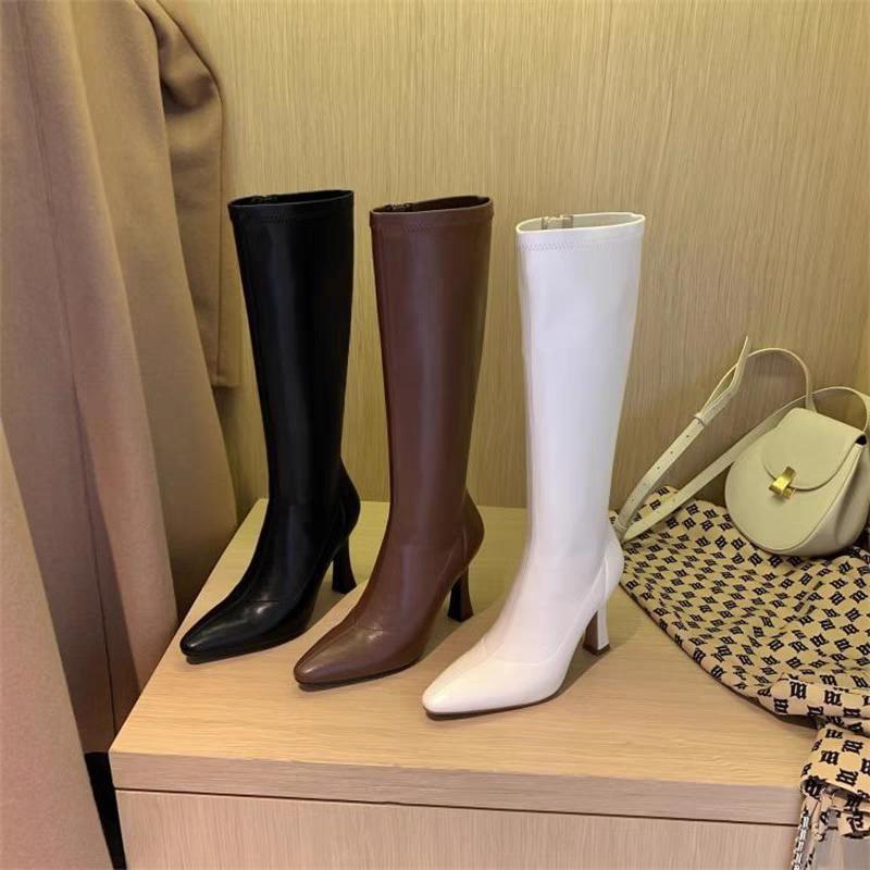 Pointed Toe High Heel Knee High Boots Product Image