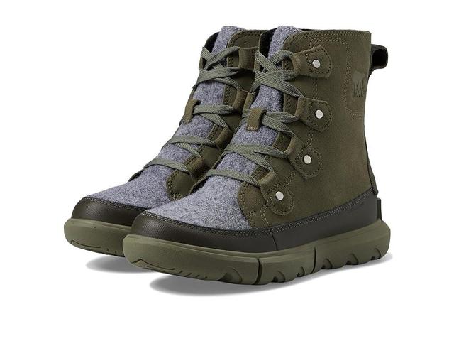 SOREL Explorer Next Joan Waterproof (Stone Green/Alpine Tundra) Women's Boots Product Image