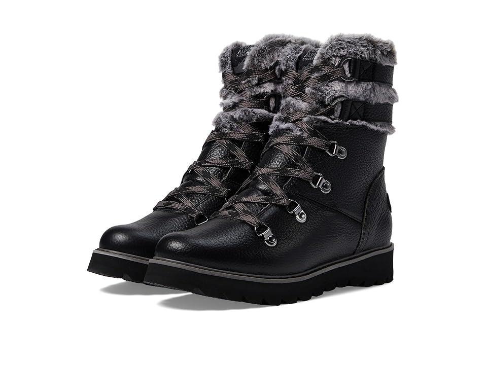 Roxy Brandi III Waterproof Leather Faux Fur Trim Booties Product Image