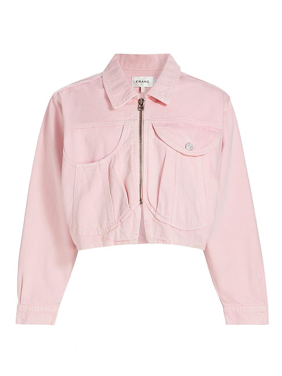 Womens Heart Cotton Bomber Jacket Product Image