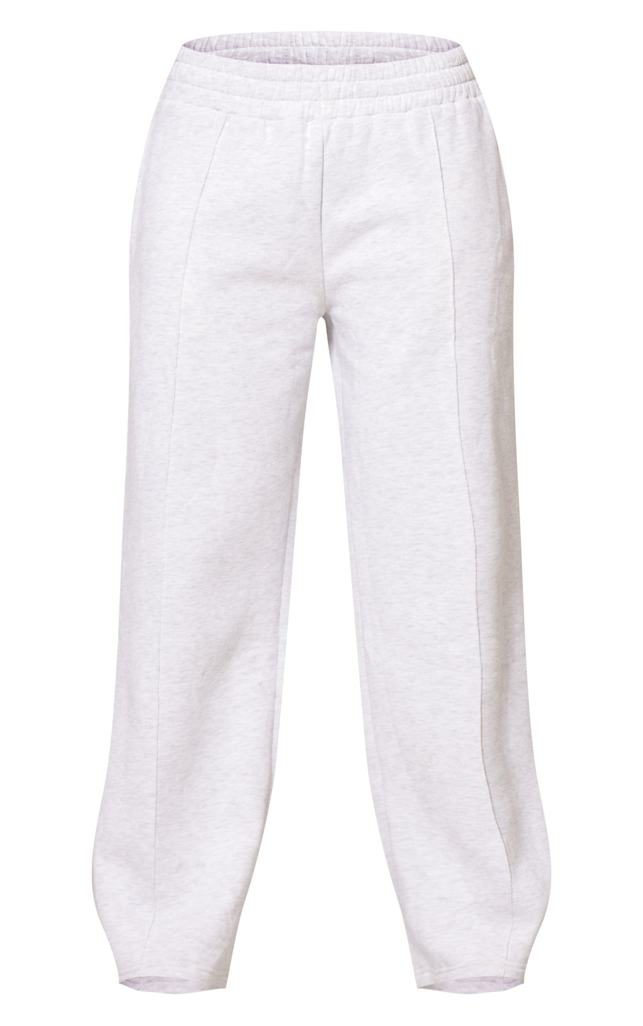 Grey Marl Waistband Wide Leg Sweatpants Product Image