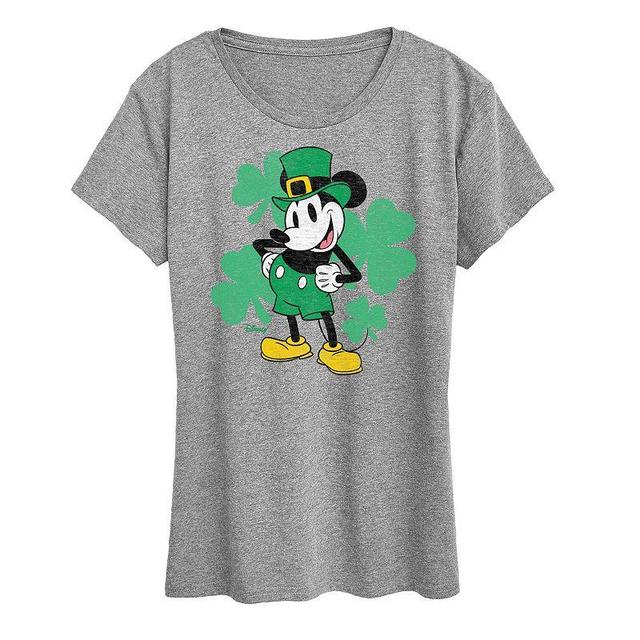 Disneys Mickey Mouse Womens Leprechaun Graphic Tee Product Image