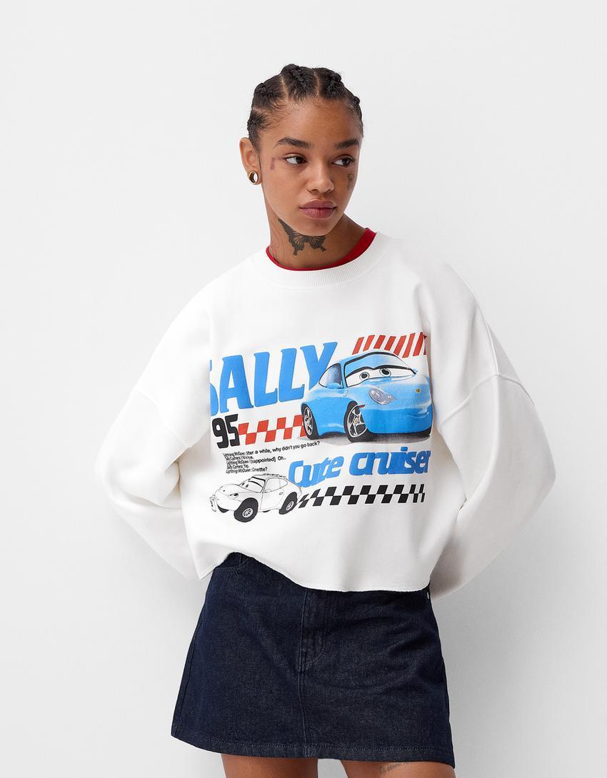 Cropped Cars sweatshirt Product Image