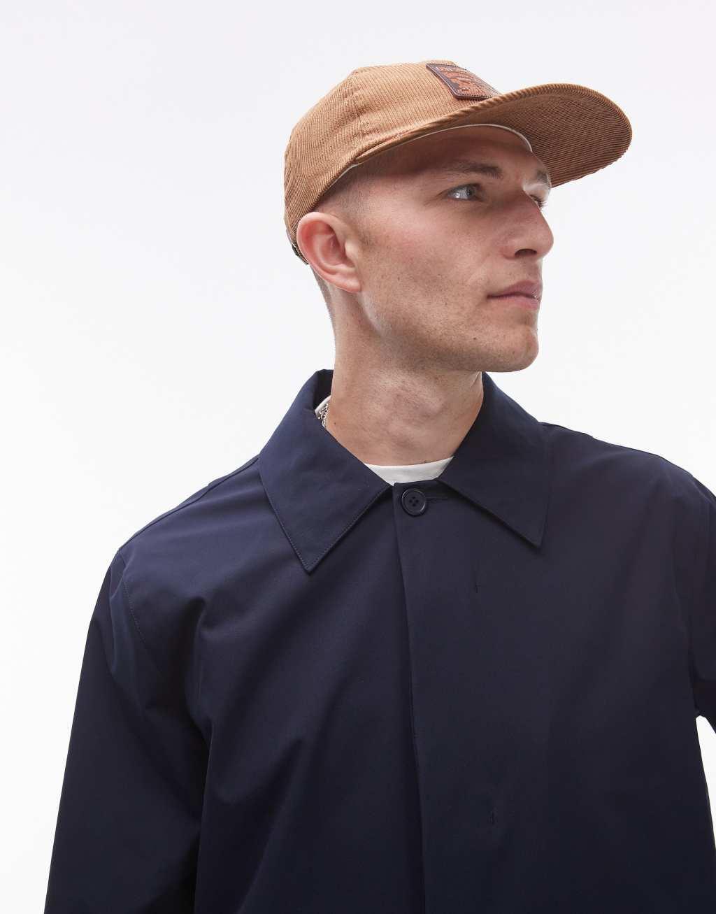 Topman raincoat in navy Product Image